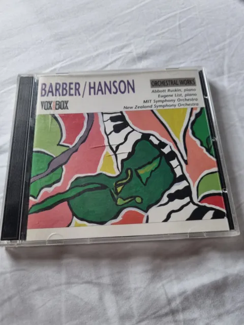 Barber / Hansen - Orchestral Works Cd