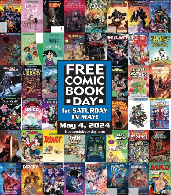 FREE COMIC BOOK DAY (FCBD) 2024 - Select Singles or Sets - May 4, 2024