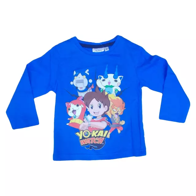 T-Shirt Yo Kai Watch Bambino Ragazzo Sun City 3/8 Anni - Hq1542Azzurro