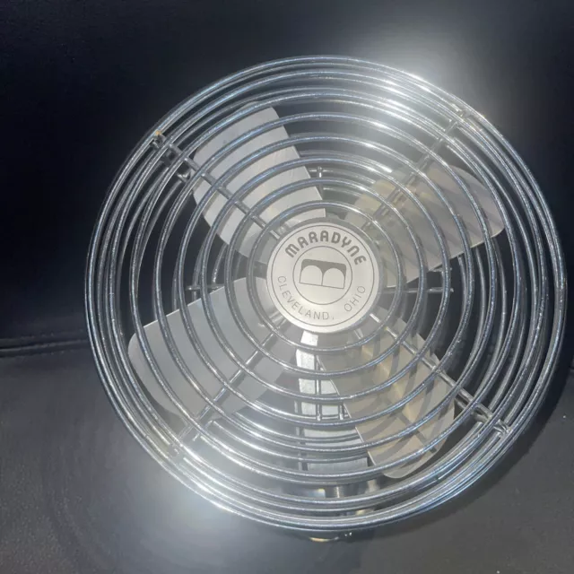 Maradyne 12V Fan 7" Dash Fan Defroster Chrome 6670020 New 100352-1