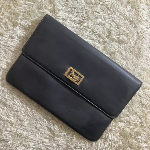 Celine clutch bag second bag black leather Men’s From Japan