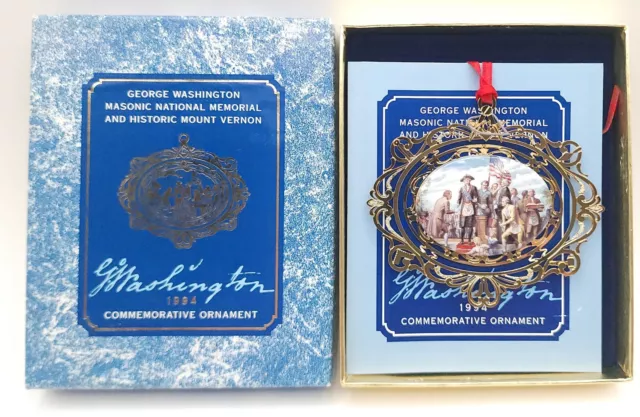 1994 George Washington Masonic National Memorial Commemorative Ornament 3.5"