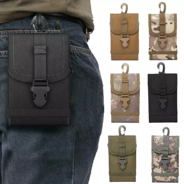 Tactical Military Cell Phone Belt Pouch Pack Cover for Outdoor Camping Waist Bag