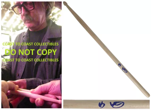 Butch Vig Signed Drumstick COA Exact Proof Autographed Nirvana Garbage Drummer Butch Vig Signed Drumstick COA Exact Proof Autographed Nirvana Garbage Drummer