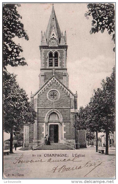 95 CHAMPAGNE - l'eglise