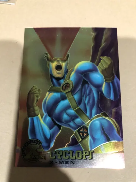 Cyclops Fleer Ultra X-Men All Chromium Promo Promotional Card 1995