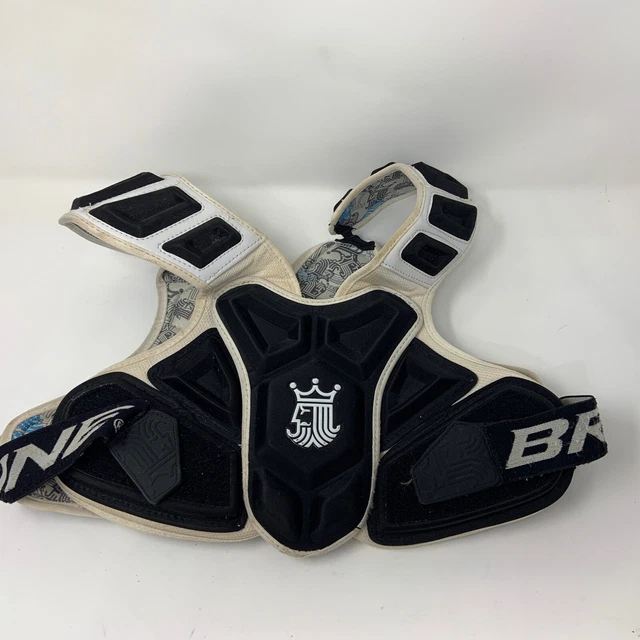 BRINE PADS KING IV Series Lacrosse Chest Shoulder Black Medium 12.00