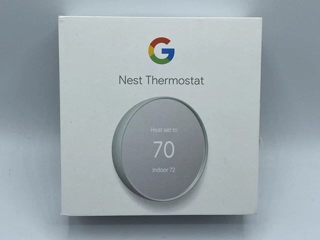 Google Nest G4CVZ Programmable Wi-Fi Thermostat - Fog Gray