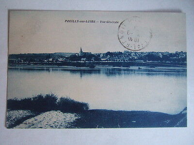 Cpa Pouilly-Sur-Loire (58 Nievre) Vue Generale. Circulee 1928. Bourgogne.