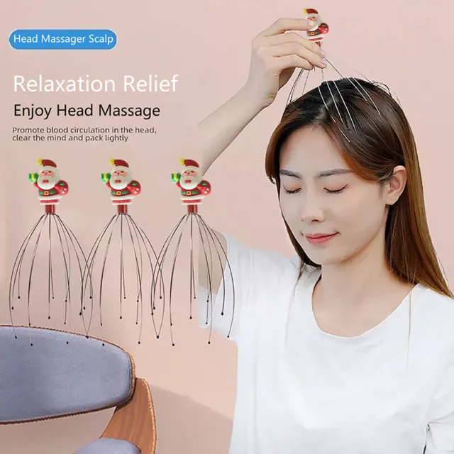 Head Neck Scalp Massager Massage Octopus Equipment Stress Release Relax Tool 2