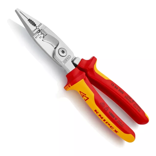 KNIPEX 1386200 - Elektro-Installationszange VDE - 200 mm