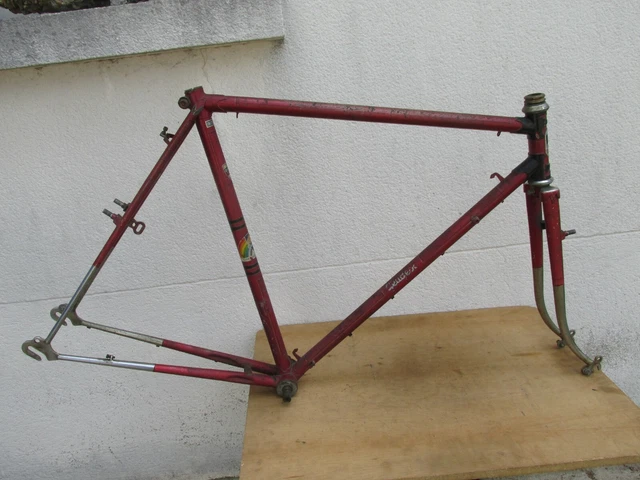 Cadre Vélo Dame Mixte Randonneuse 650B - Rubis Pitard, Acier (occasion)