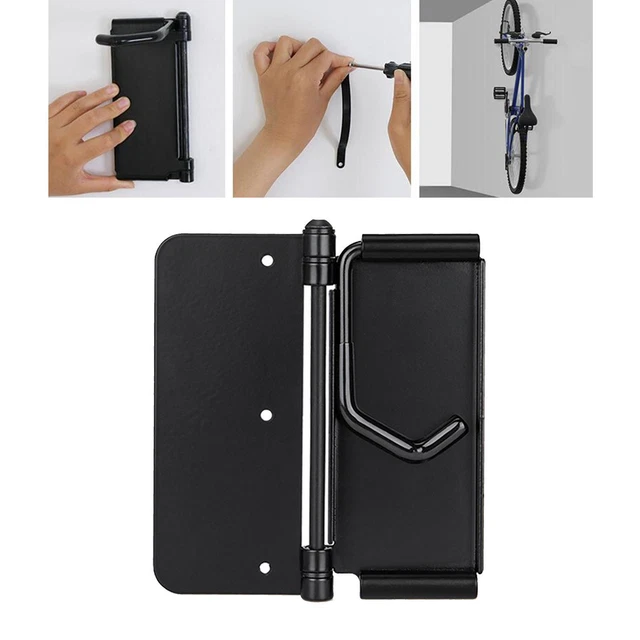 Bike Wall Mount Rack Storage Hanger Apartment Folding Space Saving Hook