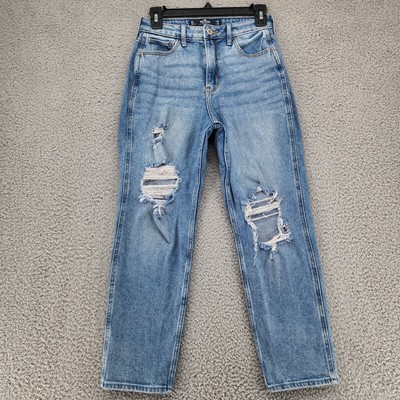 &DENIM WOMENS ULTRA High Waist Mom Jeans Blue Cotton Size 6 $32.99 ...