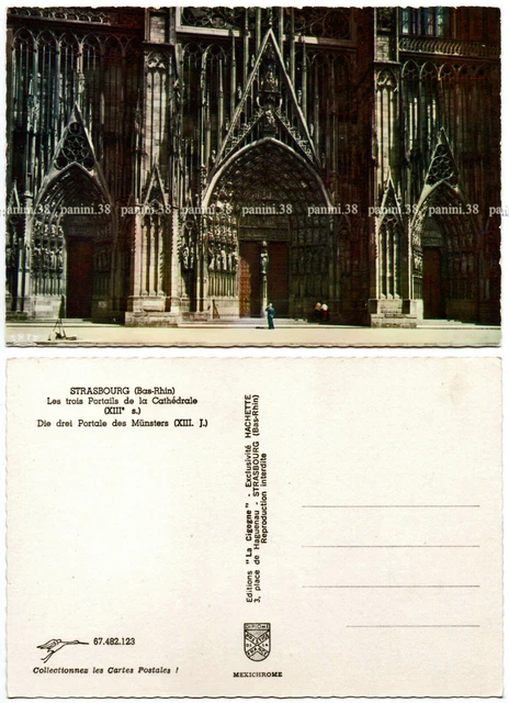 RARE!! Postcard CPA ""LA CATHEDRALE"" postcard, postcard STRASBURG