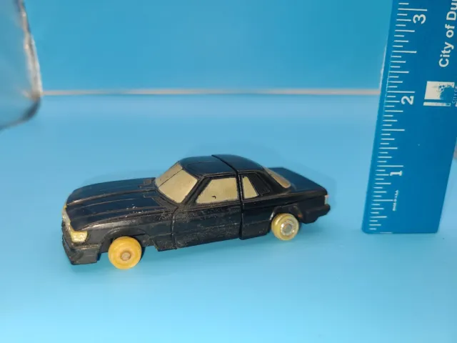 Vintage 1984 Bandai GOBOTS Transformer RUBE Black Mercedes Car