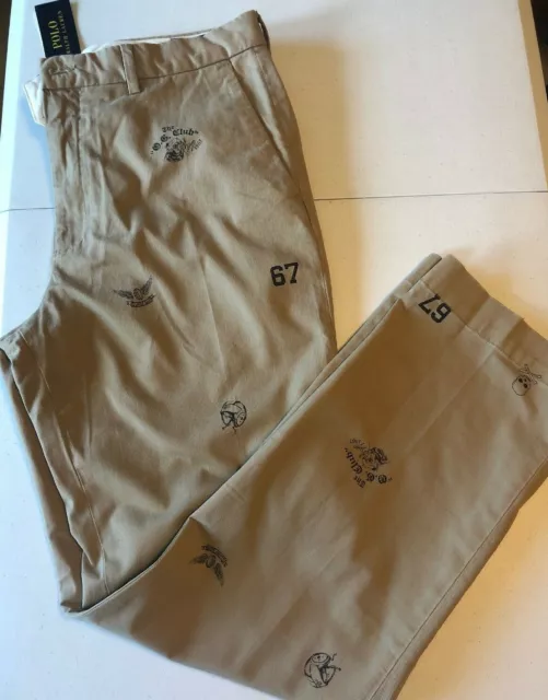 Polo Ralph Lauren Men's 32x30 32 34 38 40 (x32) Stretch Chino Pants Football