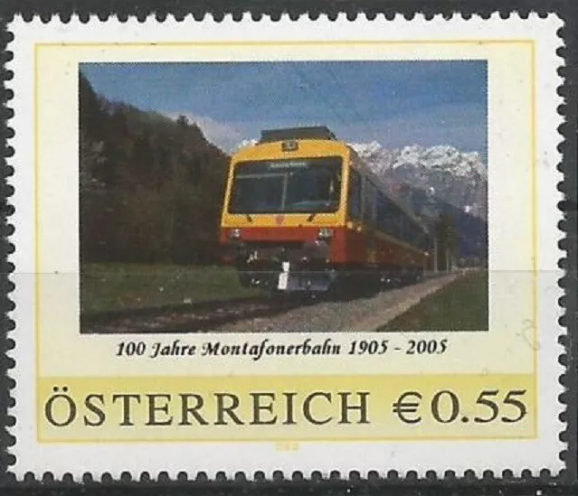 8006364 PM mit €-Zeichen - Eisenbahn - 100 Jahre Montafonerbahn  ** eb0137