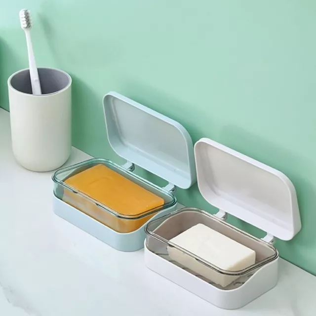 Drain Box Home Container Plastic Soap Case Soap Holder Dormitory Soap Box