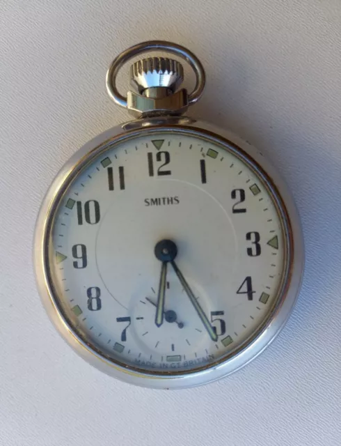 Ancienne MONTRE à gousset SMITHS Watch CHRONOMÈTRE horloge Great Britain England