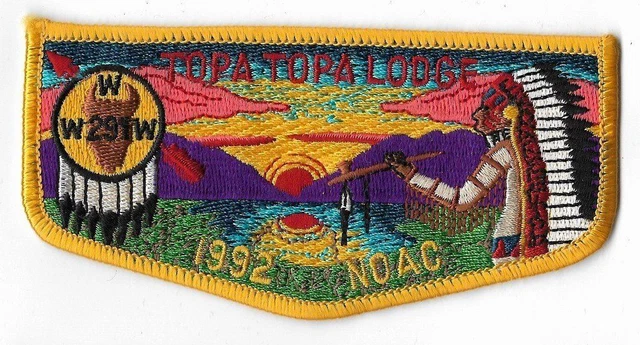 OA Lodge #291 Topa Topa Ventura County  S-47 flap; 1992 NOAC [OAP2006]