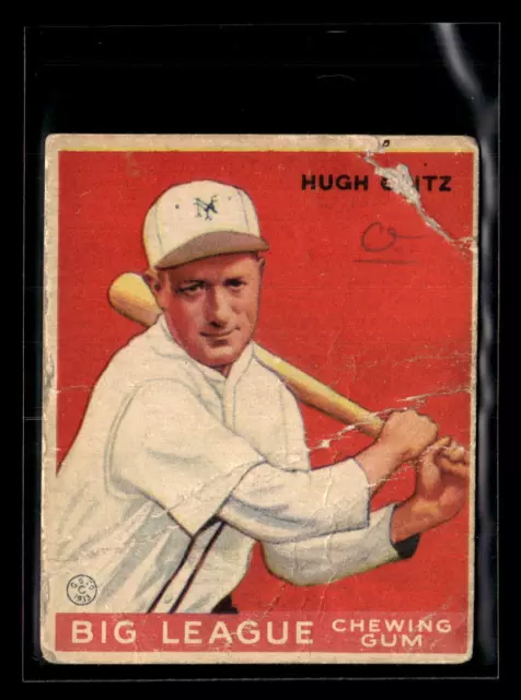 1933 Goudey (R319) #3 Hughie Critz RC,PR - Filler - MK