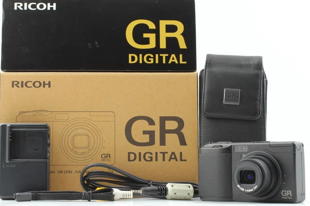【 MINT+++ in Box 】 Ricoh GR 8.1MP Black Compact Digital Camera JAPAN #2644