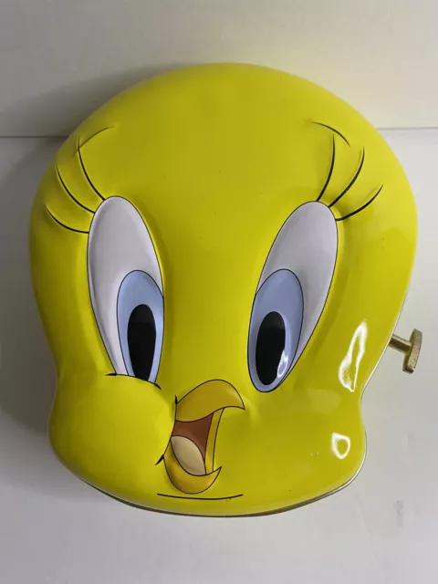 Tweety Bird Music Box Tin Plays You Are My Sunshine 1998 Warner Brothers