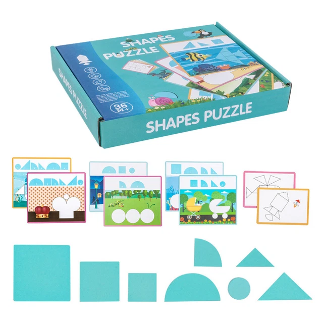 1 Set Puzzles Jigsaw Kids Educational Wood Puzzles Wooden Puzzle Games