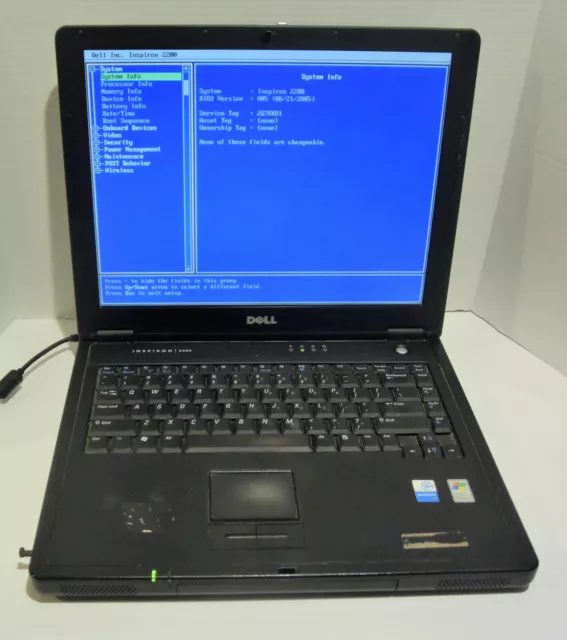 Dell Inspiron 2200 14.1'' Notebook (Intel Pentium M 1.70GHz 512MB NO HDD)