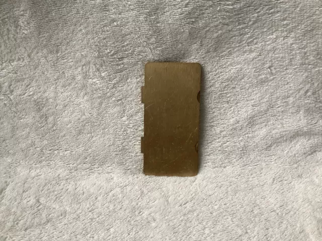 Hubbell 1-Gang Rectangular Brass Outlet Cover Flap - S3826 Part - As-Is