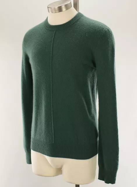 ATM ANTHONY THOMAS MELILLO Aspen Green Exposed Seam Cashmere Sweater SMALL NWT