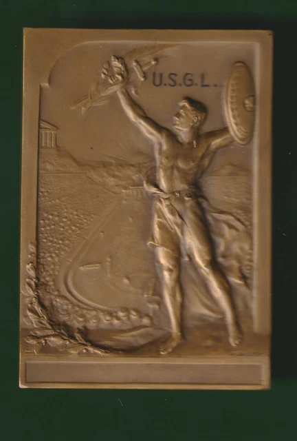 Médaille Olympique Paul Vannier - Jeux Olympiques 1906 - Bronze Argenté Art Déco