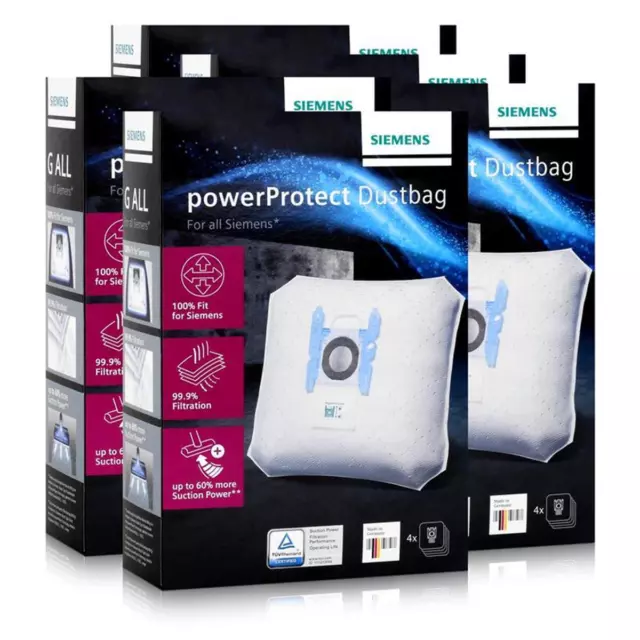 Siemens Staubsaugerbeutel powerProtect VZ41FGALL - Typ G ALL (5er Pack)