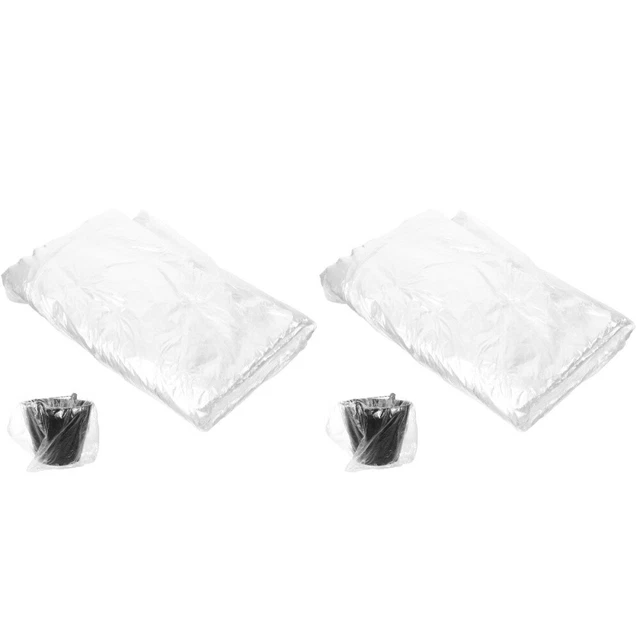 160 Pcs Sac De Bain Pieds Plastique Doublures Jetables Sacs Bassin