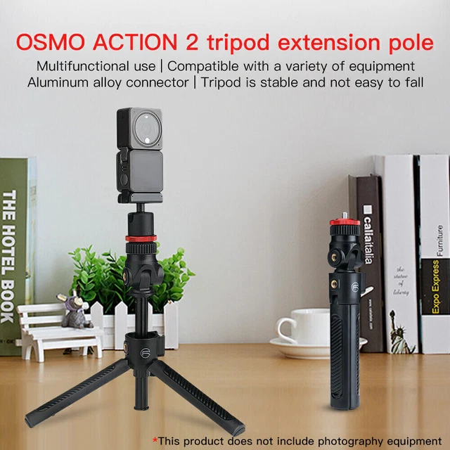Adjustable Mini Tripod Extension Pole Holder Handle for DJI Action 2 Gopro