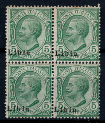 12V US. COLONIE LIBIA 1912/5 SOVR 