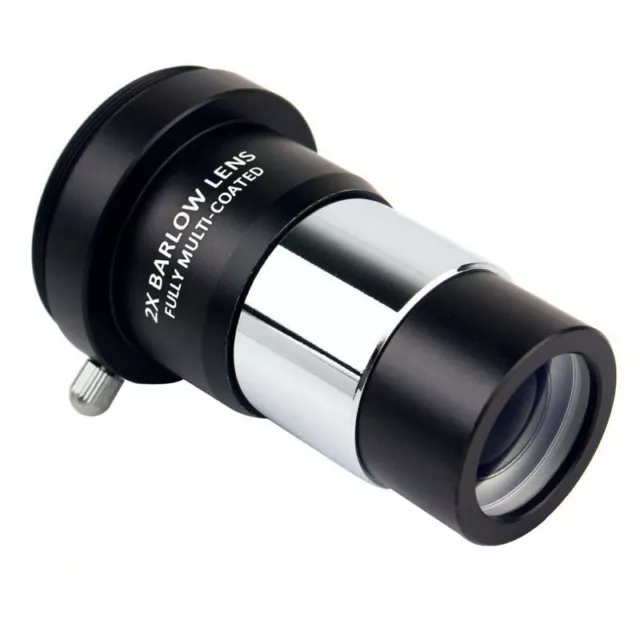 Astronomical Telescope 1.25 inch 2X Barlow lens 2 lens design Metal 42 * 0.75