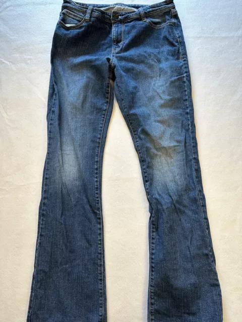 Old Navy Dreamer Women's Size 10 Long Blue Bootcut Leg Dark Stretch Denim Jeans