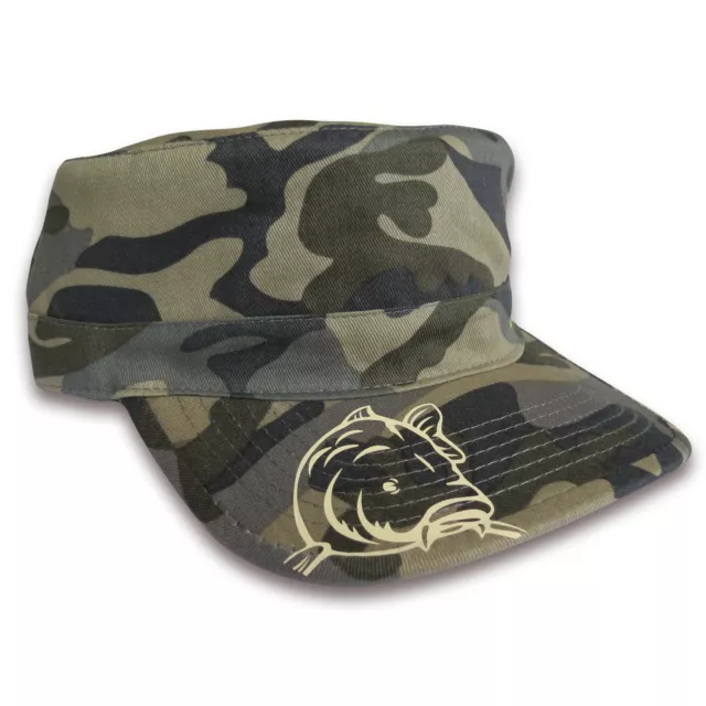 FIELD CAMO ARMY CAP Original Mens Carp Fishing Angling Camouflage Hat One Size