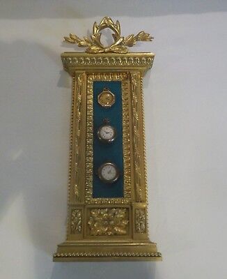 French Grand Tour Gilt Bronze Wall Mount Display for Miniatures or Medals