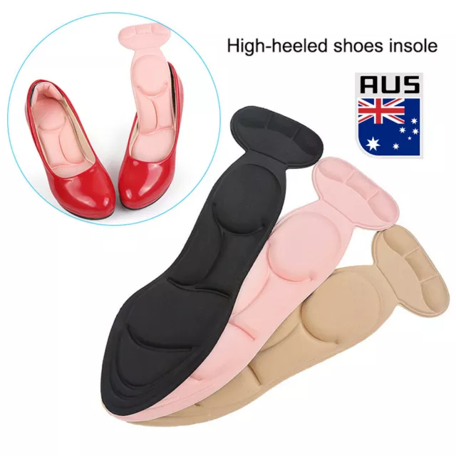 1Pair Insole Pad Inserts Heel Post Back Breathable Anti-slip for High Heels Shoe