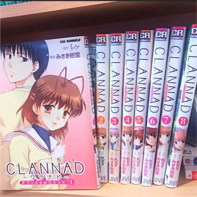 CLANNAD Official Comic Manga Complete Set 1-8 Key Juri Misaki Japan Book JV