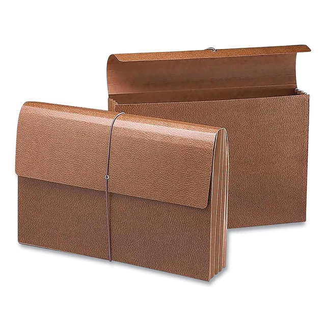 Smead Classic Expanding Wallet 1 Section Elastic Cord Closure Legal Redrope 10Ct