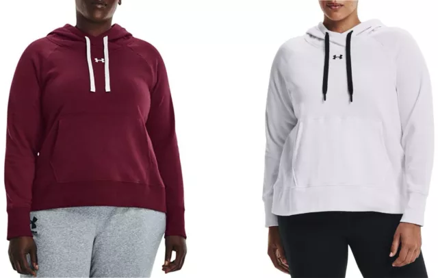 Under Armour Plus Size Rival HB Hoodie Womens UA Loose Fit Fleece Sweatshirt