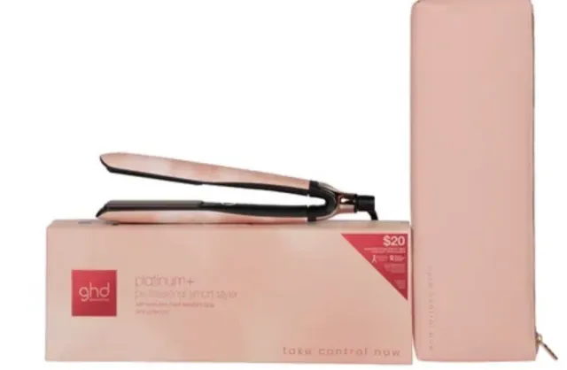 Ghd Platinum Plus Hair Straightener Pink Peachy New In Box  Ltd Edition Rrp$405