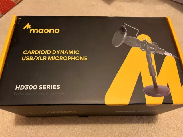 MAONO　AU-HD300T　PicClick　Microphone　Zero　USB/XLR　with　Dynamic　Mic　Latency　Monitoring,　£39.99　UK
