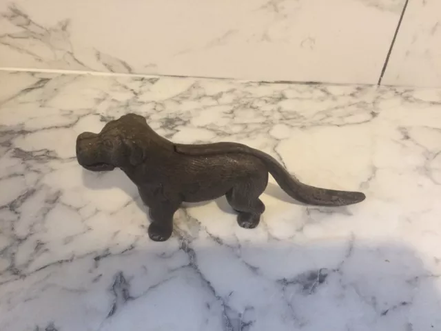 Antique Cast Iron Dog Nut Cracker Patent Original