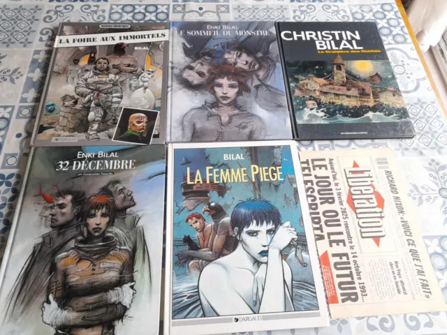 Enki Bilal lot de 5 Albums en Eo et réédition lire Le descriptif de L' Annonce.