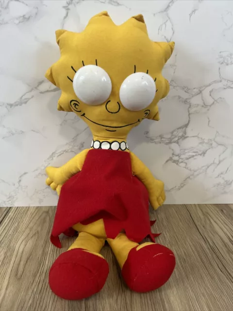 The Simpsons Lisa Simpson 1990 Matt Groening Soft Plush Toy Doll